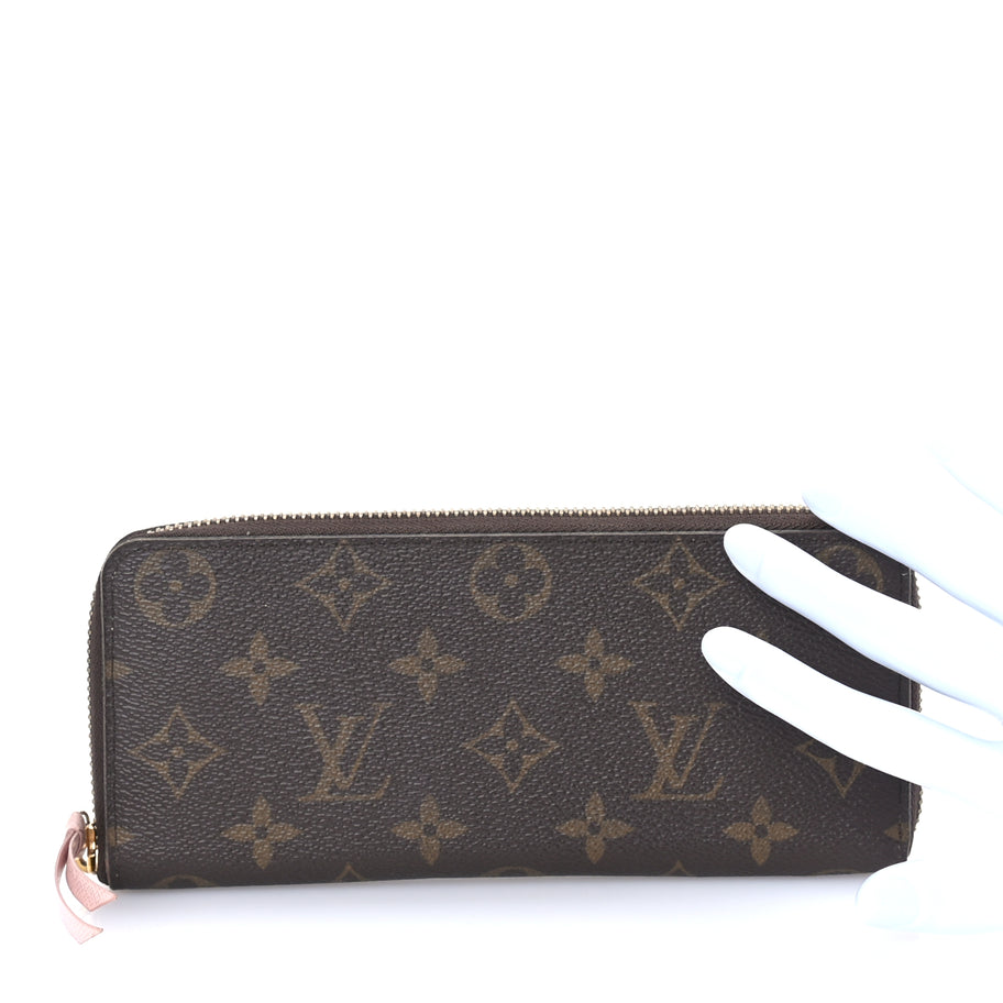Louis Vuitton Monogram Clemence Wallet Rose Ballerine Image 3