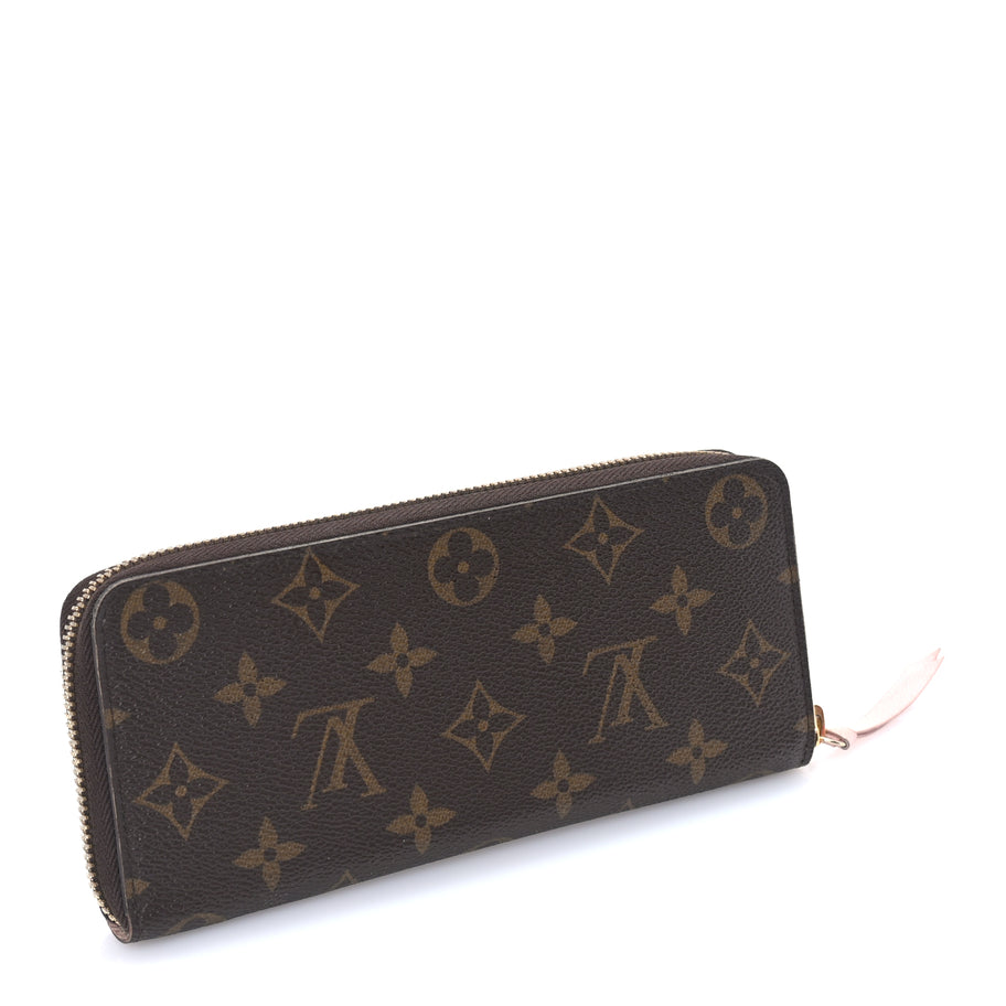 Louis Vuitton Monogram Clemence Wallet Rose Ballerine Image 4
