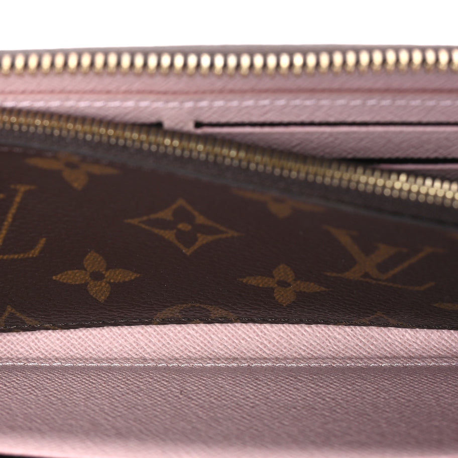 Louis Vuitton Monogram Clemence Wallet Rose Ballerine Image 6