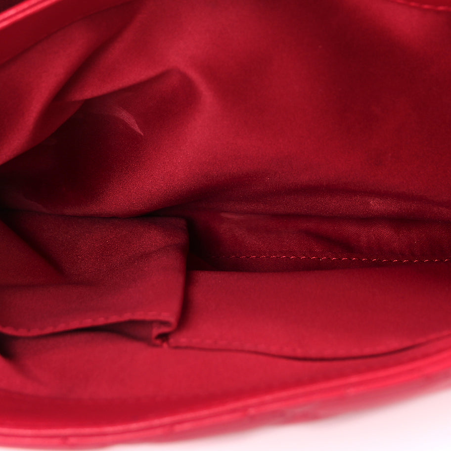 Chanel Lambskin Quilted Jumbo Chanel 3 Flap Dark Pink Image 4