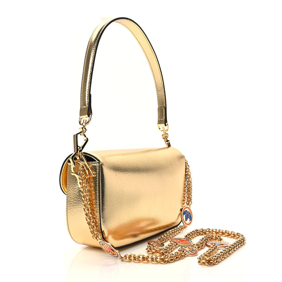 Gucci X ADIDAS Textured Dollar Calfskin Web Trefoil Horsebit 1955 Shoulder Bag King Gold Black Image 2