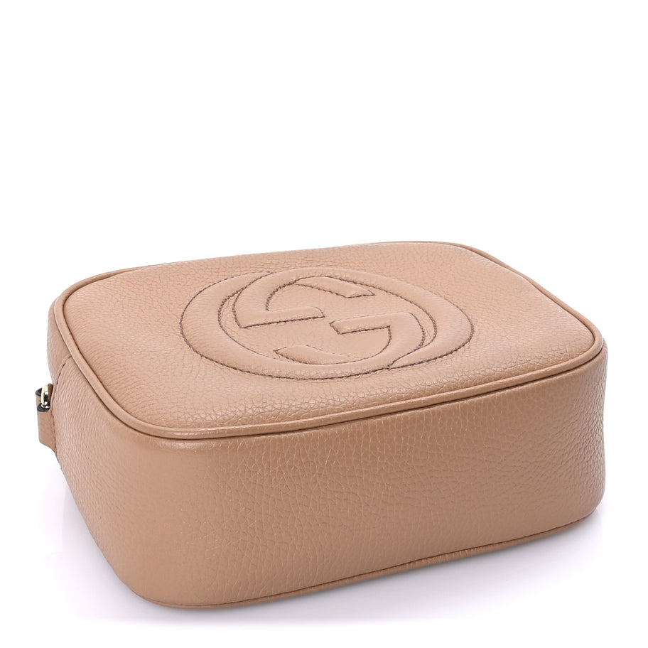 Gucci Pebbled Calfskin Small Soho Disco Bag Rose Beige Image 3