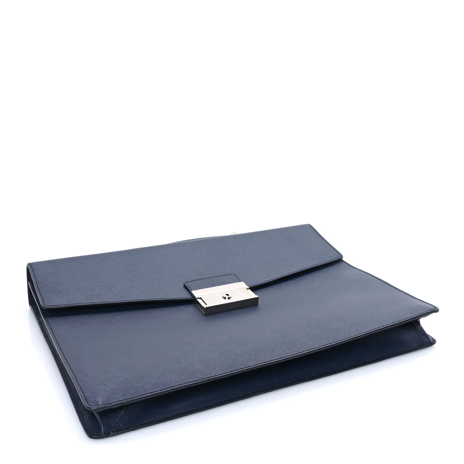 Prada Saffiano Briefcase  Baltico Image 4
