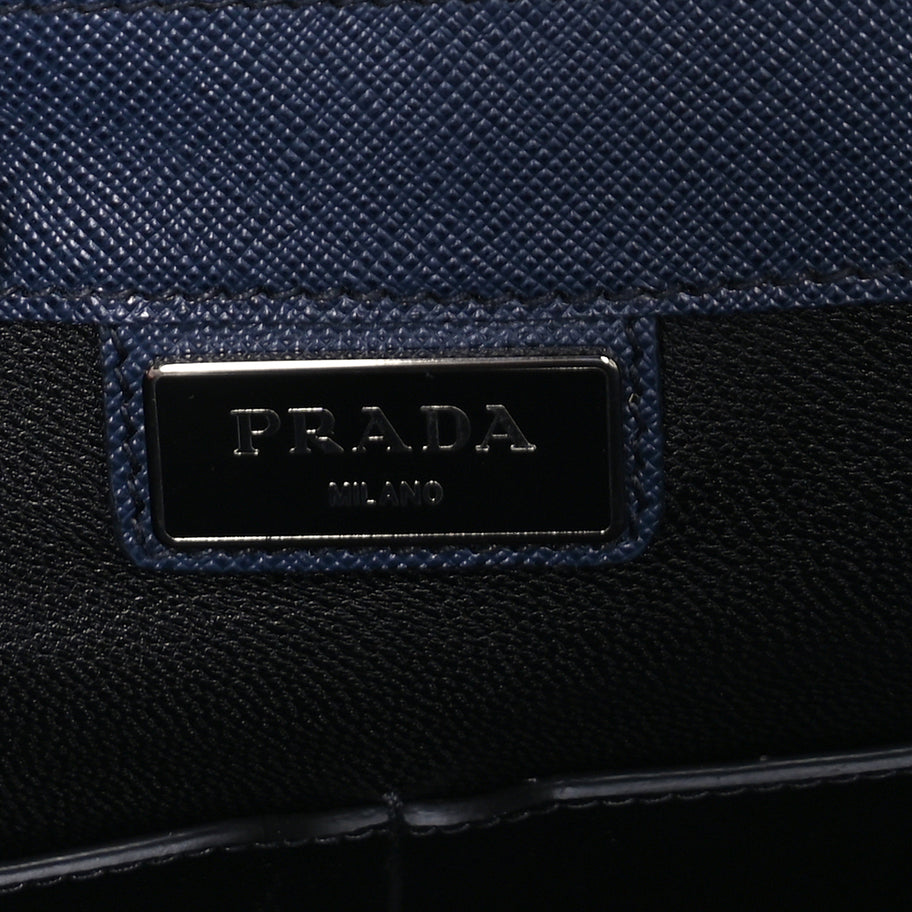 Prada Saffiano Briefcase  Baltico Image 6