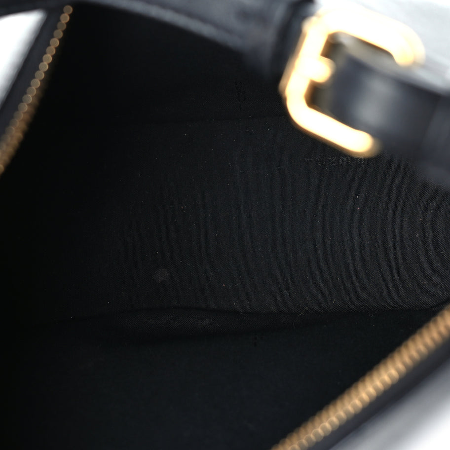 Fendi Vitello Grace Matte Small Fendigraphy Hobo Bag  Black Image 5