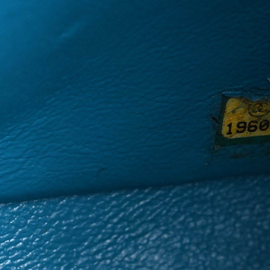 Chanel Patent Calfskin Quilted Mini Rectangular Flap  Blue Image 4
