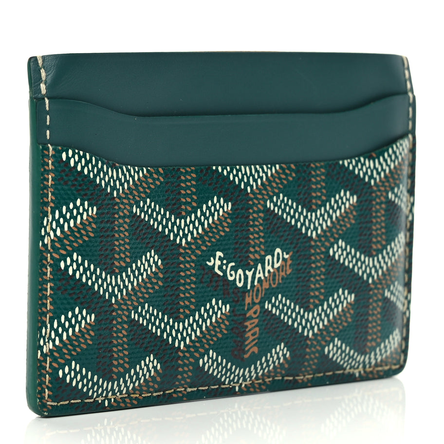 Goyard Goyardine Saint Sulpice Card Holder Green Image 3