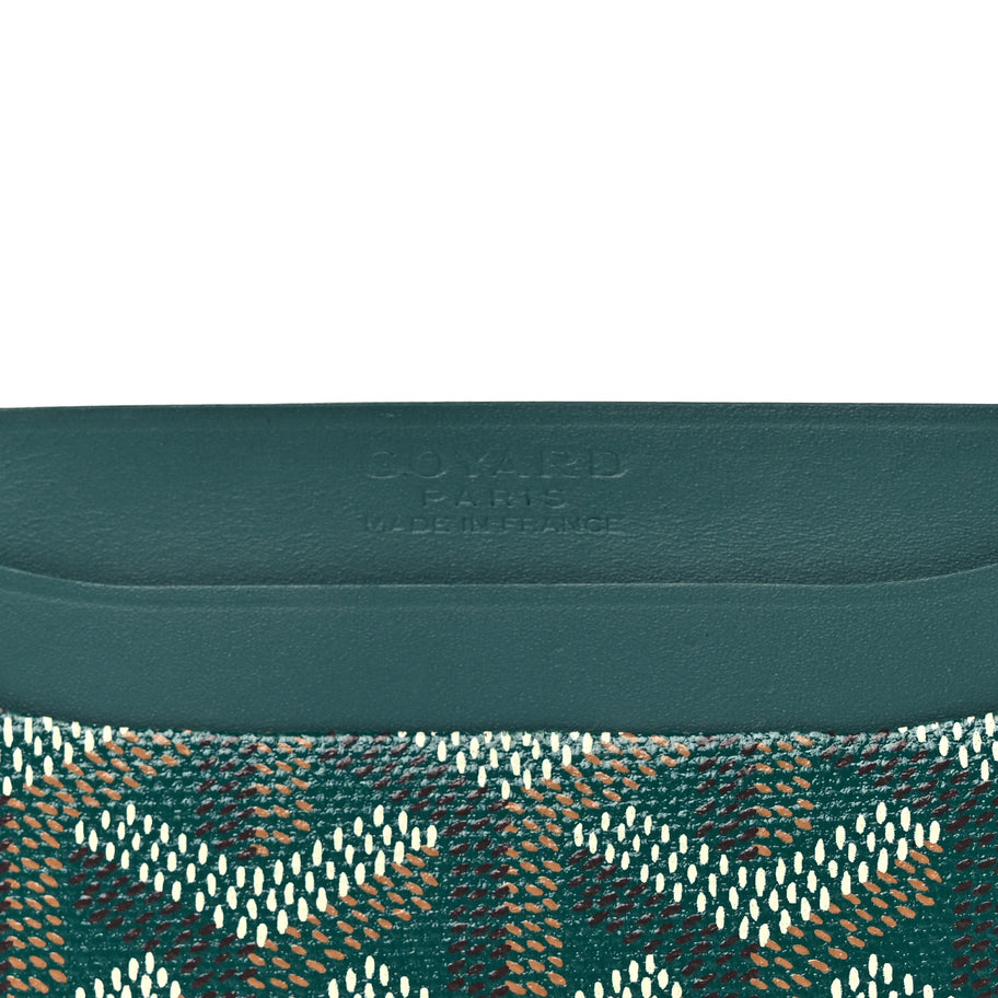 Goyard Goyardine Saint Sulpice Card Holder Green Image 6