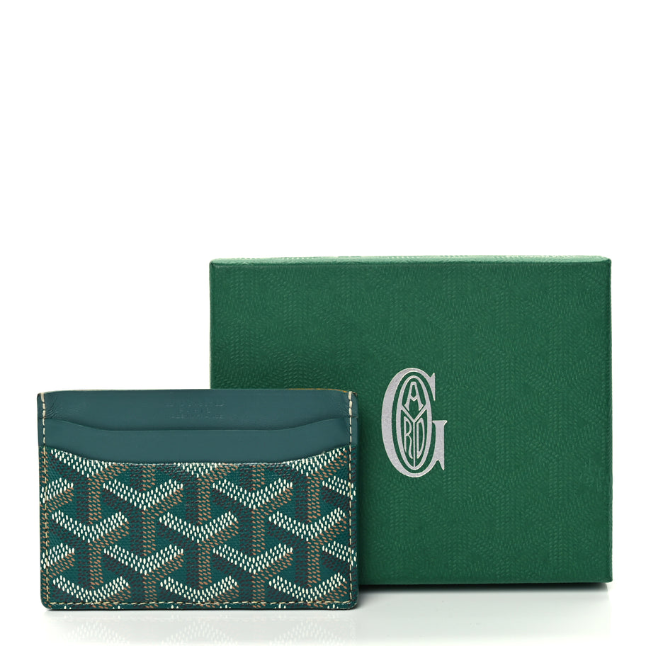 Goyard Goyardine Saint Sulpice Card Holder Green Image 9