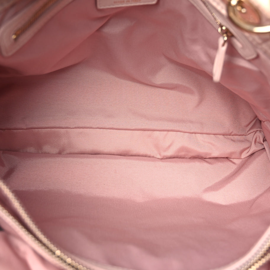 Christian Dior Lambskin Cannage Large Dior Soft Shopping Tote Light Pink Image 4