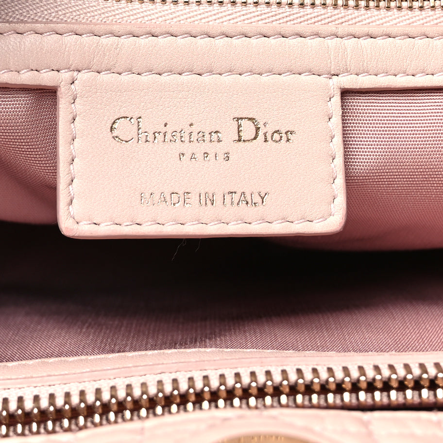Christian Dior Lambskin Cannage Large Dior Soft Shopping Tote Light Pink Image 5