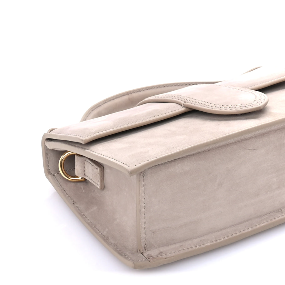 Jacquemus Nubuck Le Grand Bambino Dark Beige Image 7