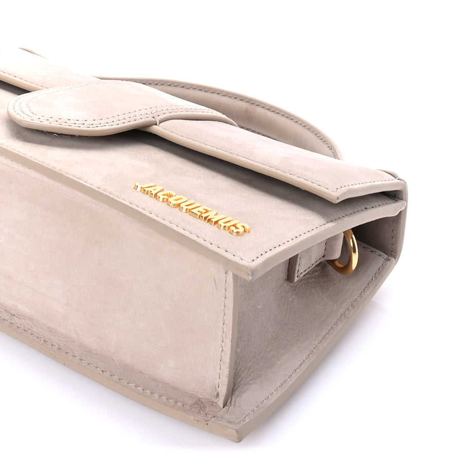 Jacquemus Nubuck Le Grand Bambino Dark Beige Image 8