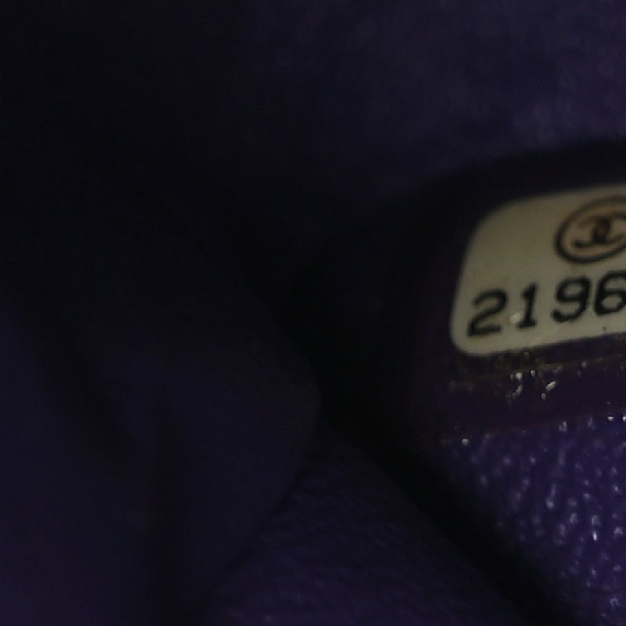 Chanel Lambskin Quilted Mini Rectangular Flap  Purple Image 6