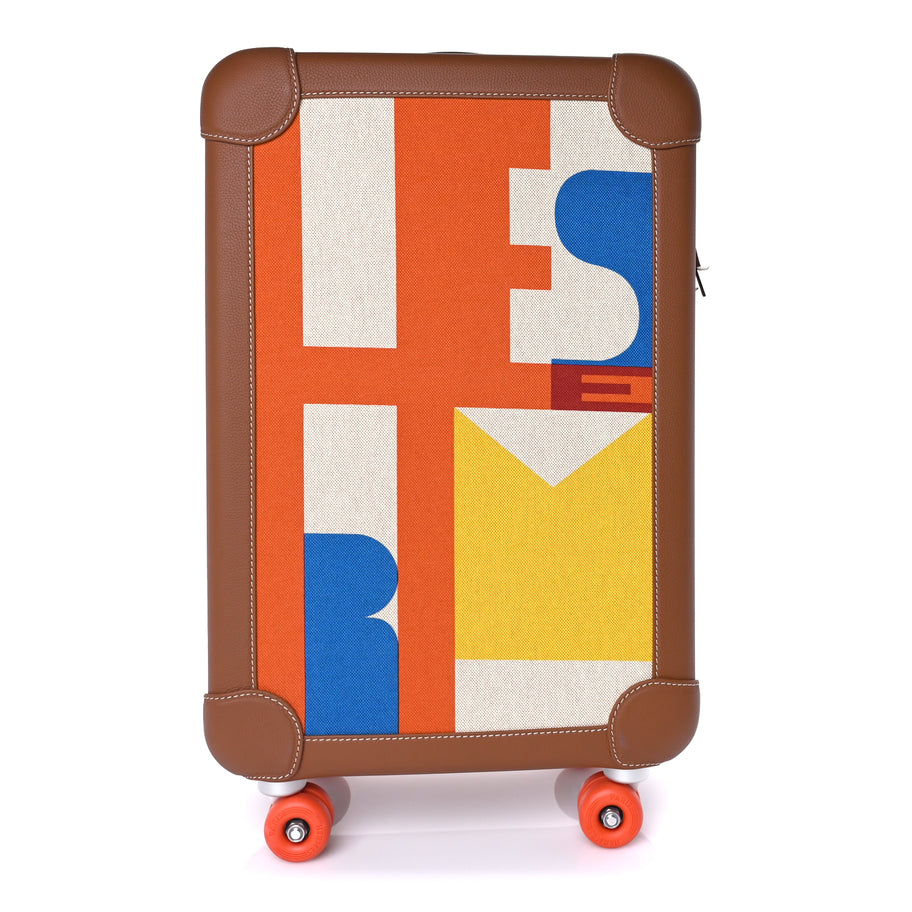 Hermes Canvas Taurillon Regate RMS Rolling Trolley Luggage  Multicolor Image 1