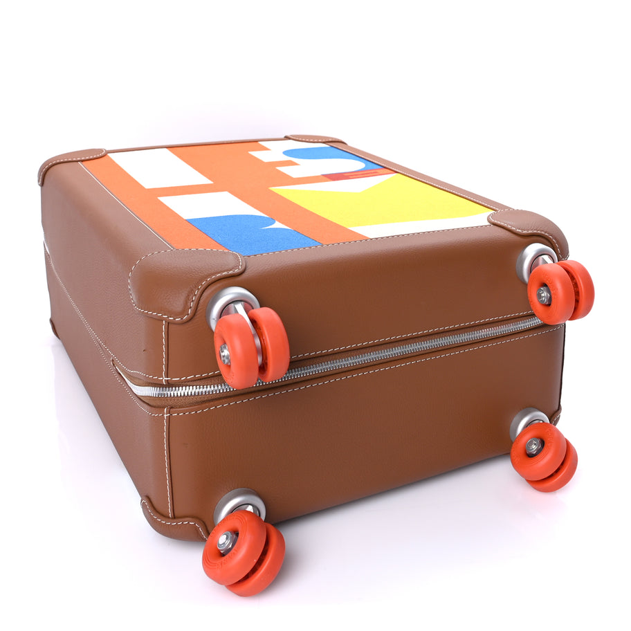 Hermes Canvas Taurillon Regate RMS Rolling Trolley Luggage  Multicolor Image 3