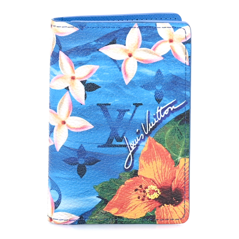 Louis Vuitton Monogram Surfin' Pocket Organizer NM Blue Image 1
