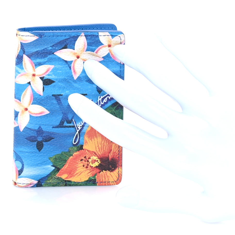 Louis Vuitton Monogram Surfin' Pocket Organizer NM Blue Image 2