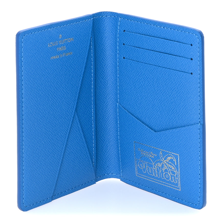 Louis Vuitton Monogram Surfin' Pocket Organizer NM Blue Image 4