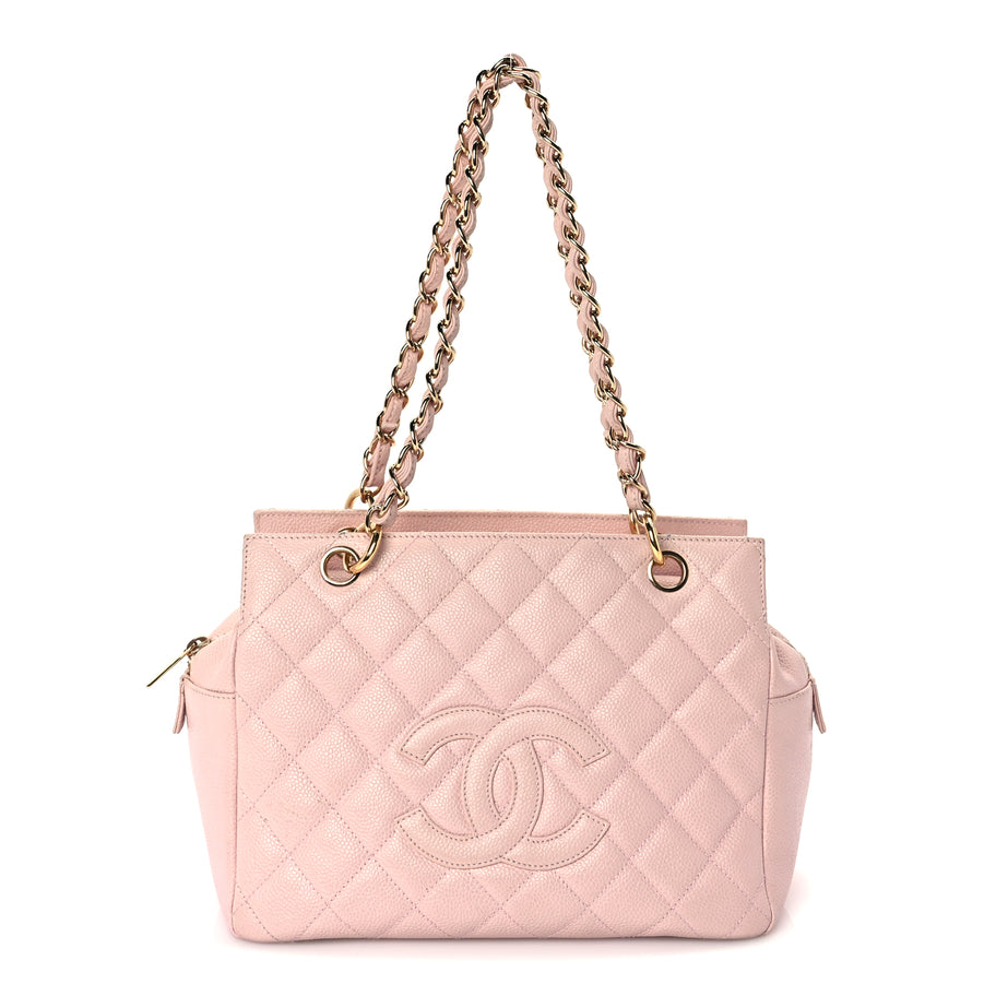 Chanel Caviar Quilted Petit Timeless Shopping Tote PTT  Pink Image 1