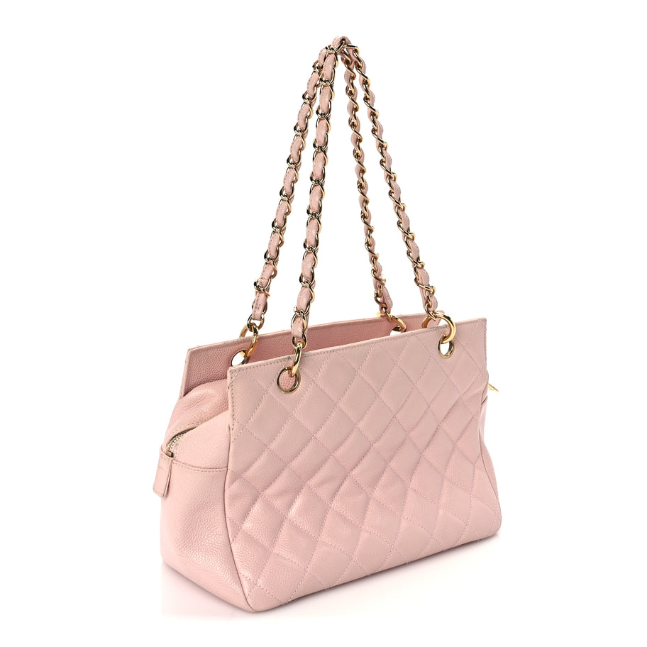 Chanel Caviar Quilted Petit Timeless Shopping Tote PTT  Pink Image 2