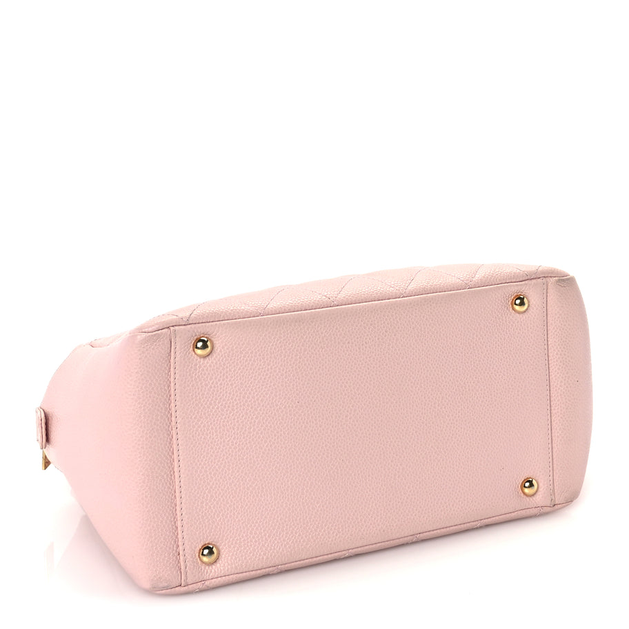 Chanel Caviar Quilted Petit Timeless Shopping Tote PTT  Pink Image 3