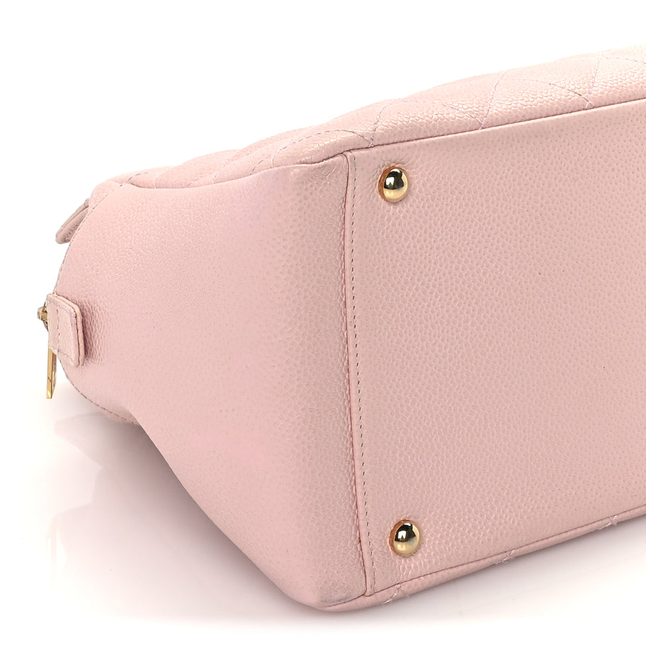 Chanel Caviar Quilted Petit Timeless Shopping Tote PTT  Pink Image 8