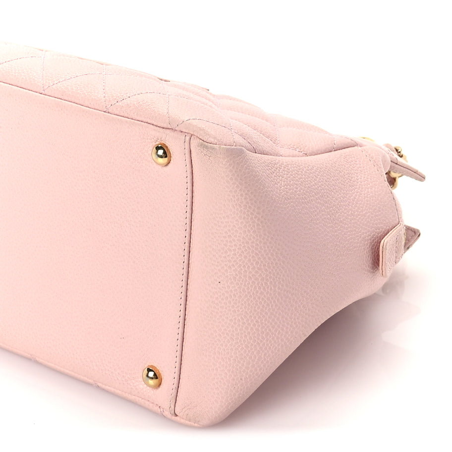 Chanel Caviar Quilted Petit Timeless Shopping Tote PTT  Pink Image 9