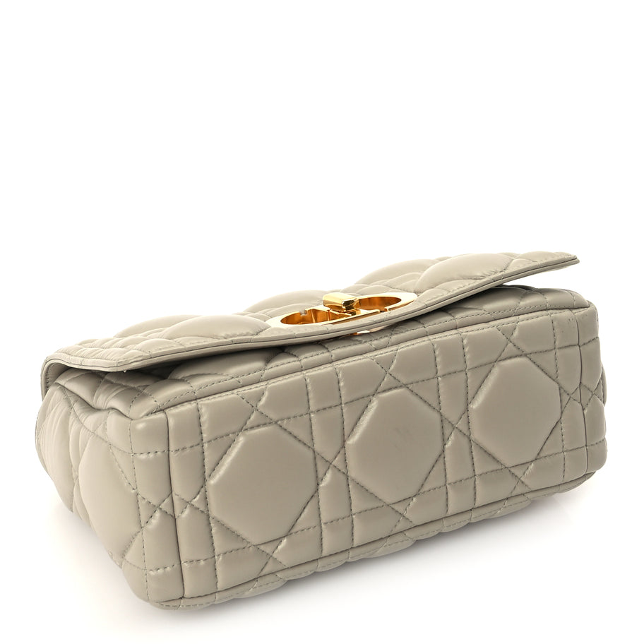 Christian Dior Calfskin Macrocannage Medium Caro Bag  Sand Image 3