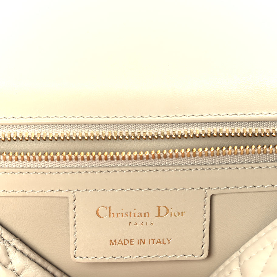 Christian Dior Calfskin Macrocannage Medium Caro Bag  Sand Image 5