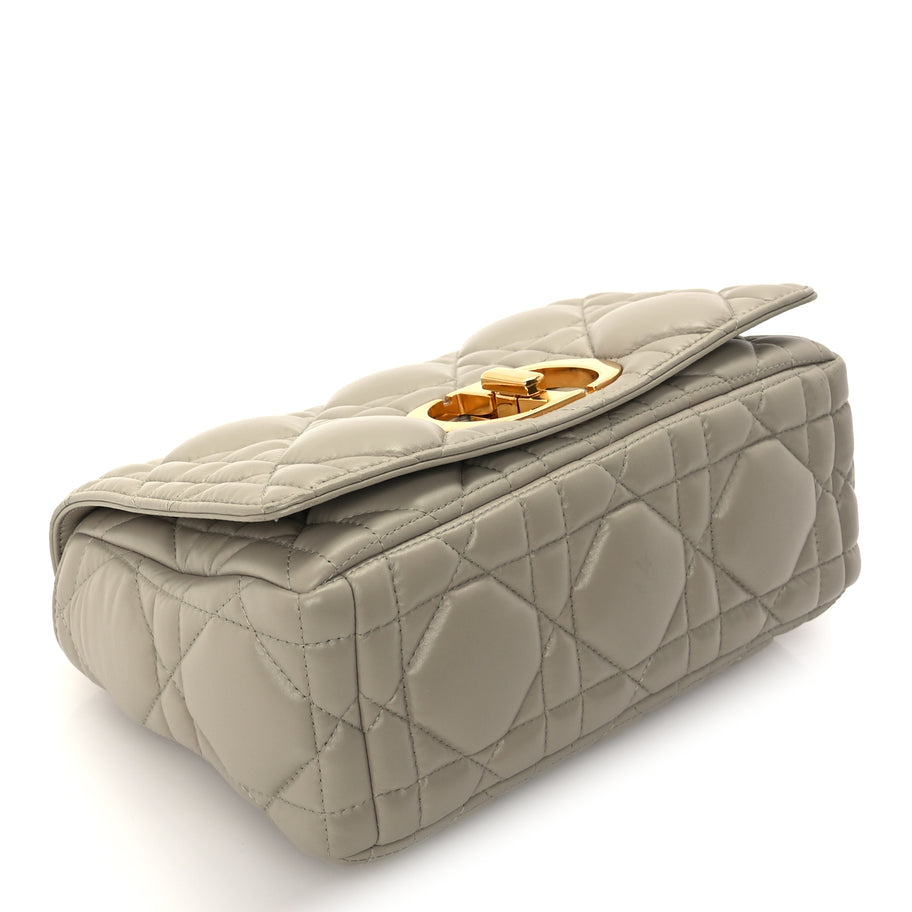 Christian Dior Calfskin Macrocannage Medium Caro Bag  Sand Image 7