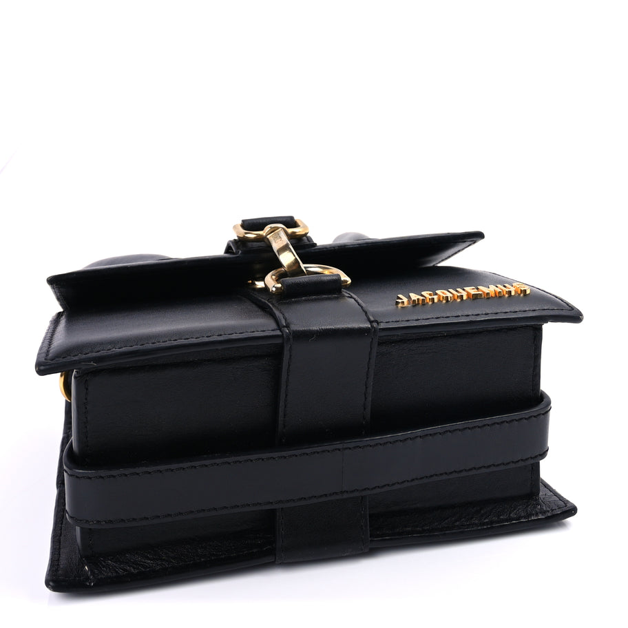 Jacquemus Smooth Calfskin Le Chiquito Montagne Moyen Black Image 3