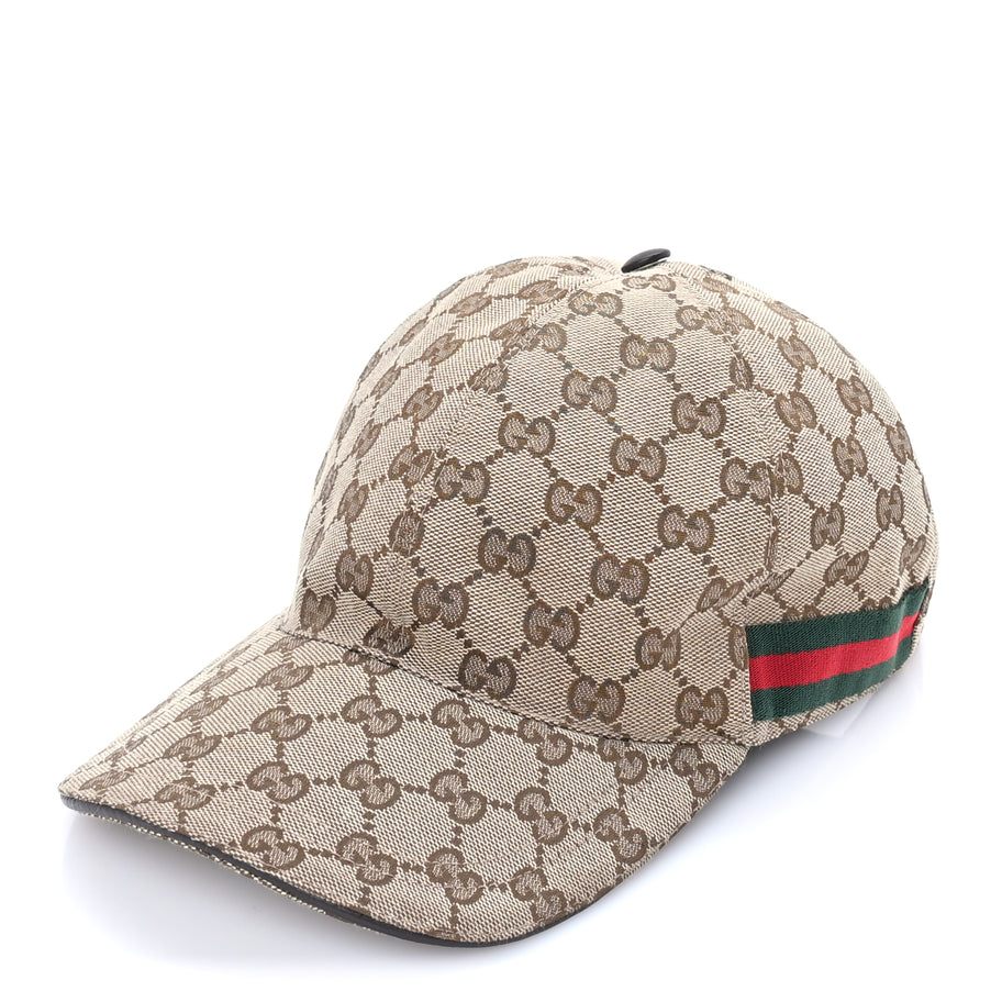 Gucci Monogram Web Baseball Hat XS  Beige Cocoa Image 1