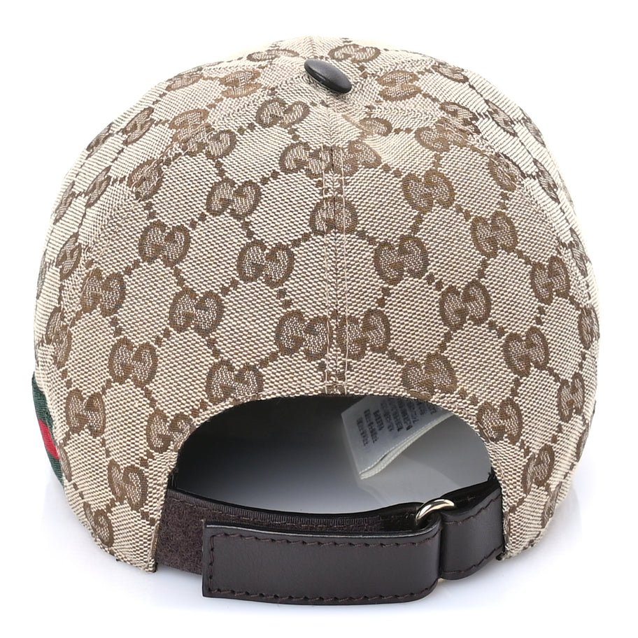 Gucci Monogram Web Baseball Hat XS  Beige Cocoa Image 4