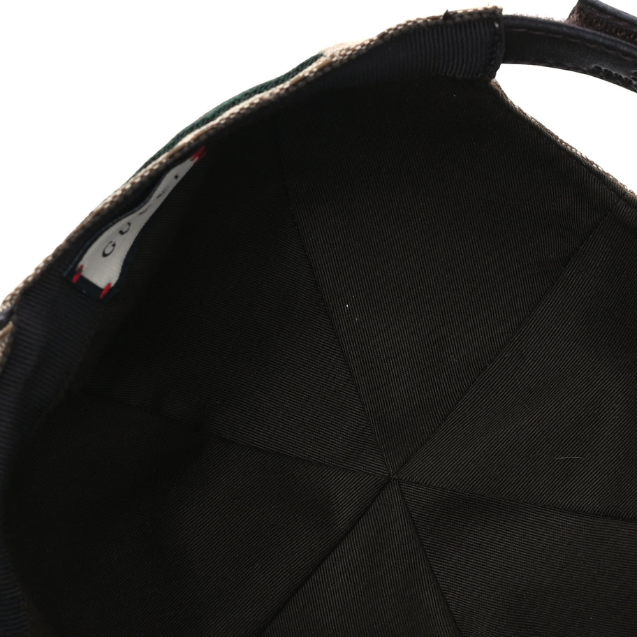 Gucci Monogram Web Baseball Hat XS  Beige Cocoa Image 6