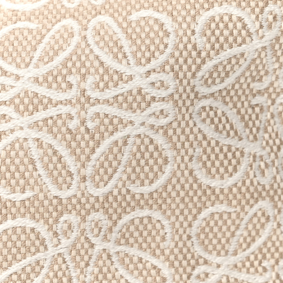 Loewe Jacquard Anagram Calfskin Small Cubi Bag Ecru Tan Image 7