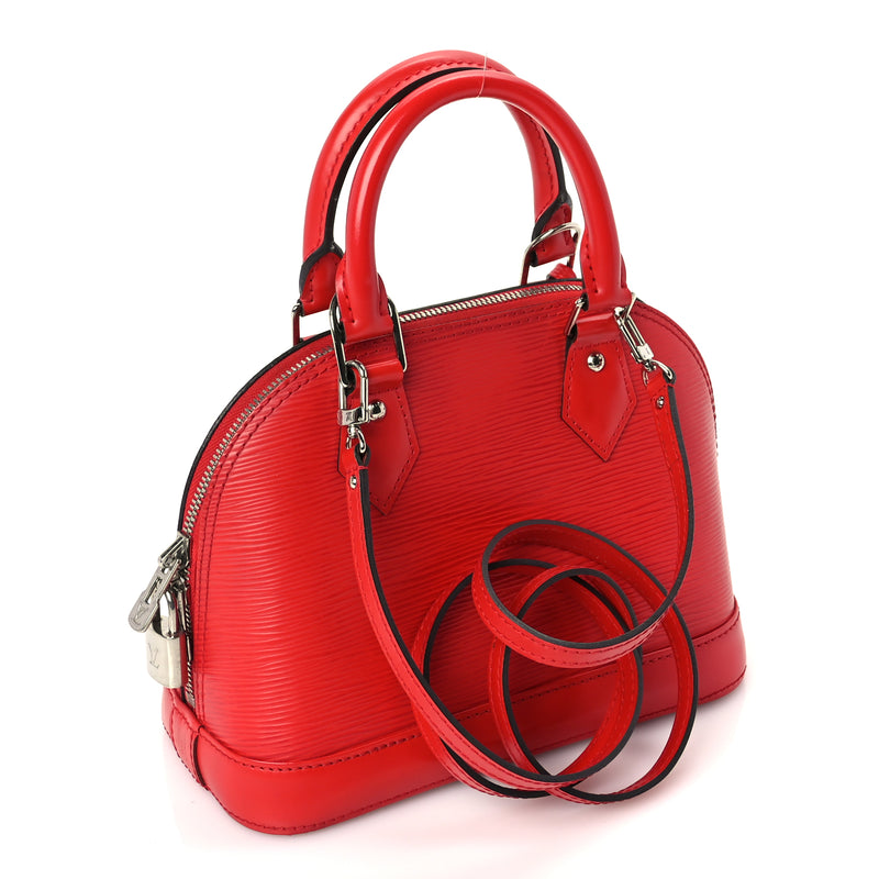  Louis Vuitton Epi Alma BB Castillan Red