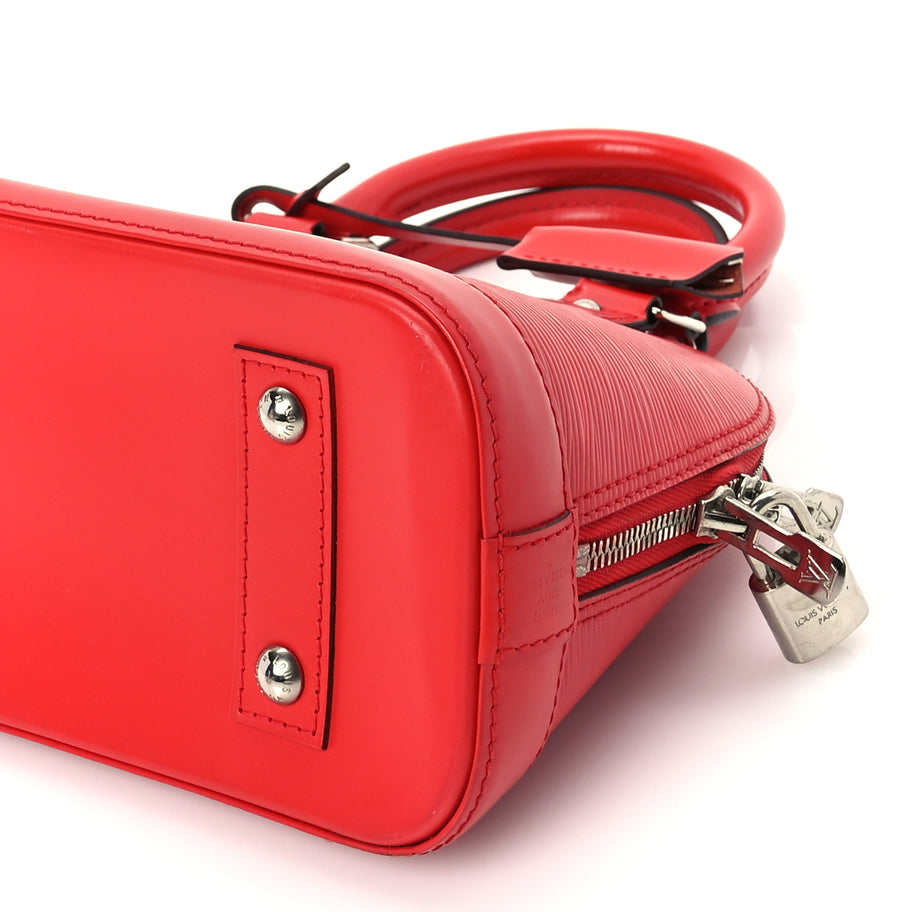 Louis Vuitton Epi Alma BB Castillan Red Image 8