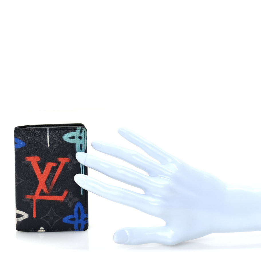 Louis Vuitton Monogram Eclipse LV Graffiti Pocket Organizer Multicolor Image 2