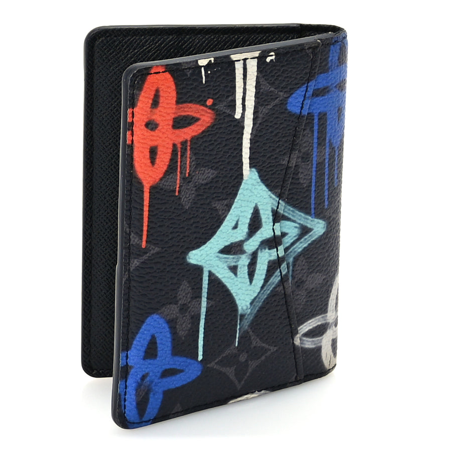 Louis Vuitton Monogram Eclipse LV Graffiti Pocket Organizer Multicolor Image 3