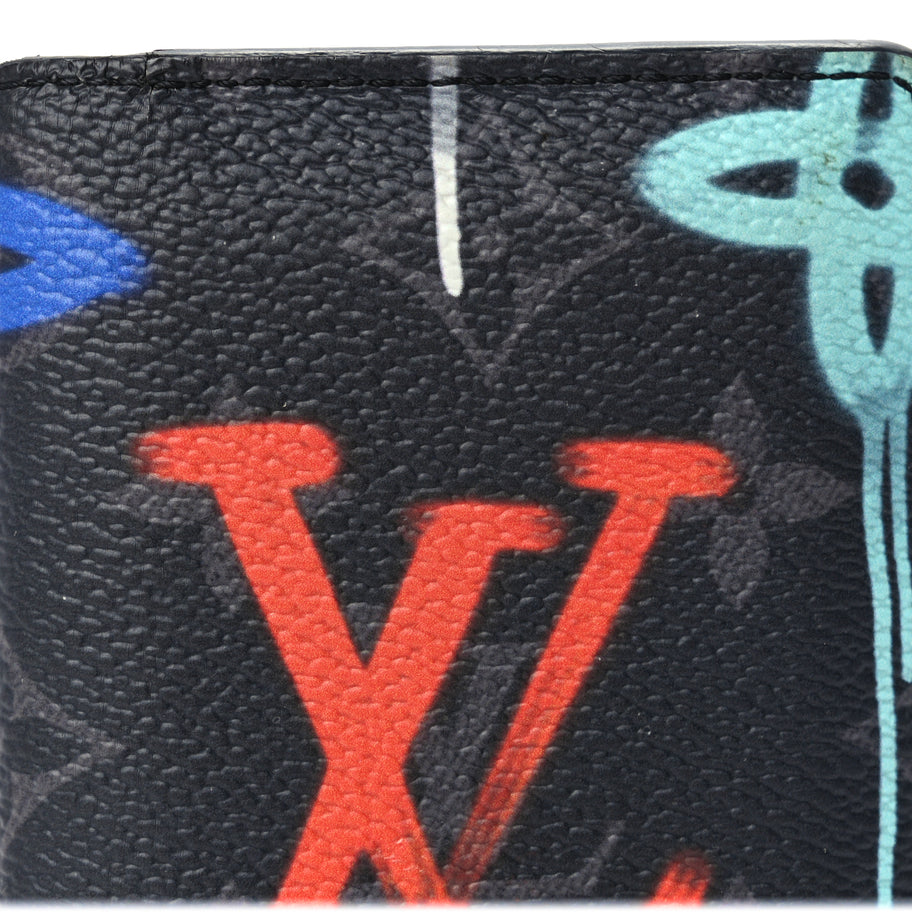Louis Vuitton Monogram Eclipse LV Graffiti Pocket Organizer Multicolor Image 7