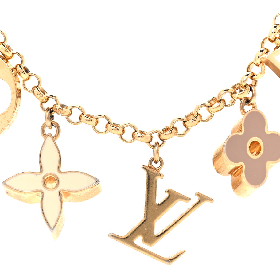 Louis Vuitton Louis Vuitton Fleur De Monogram Bag Charm Chain Image 4