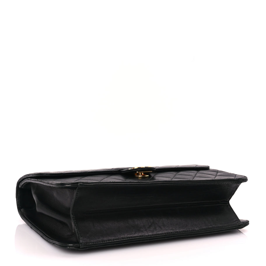 Chanel Lambskin Quilted Medium Single Flap Black Image 3