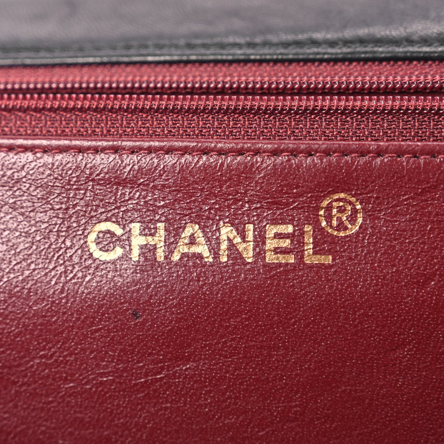 Chanel Lambskin Quilted Medium Single Flap Black Image 5