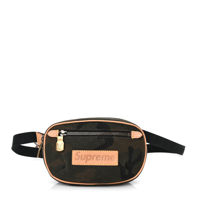  Louis Vuitton X SUPREME Canvas Camouflage Bumbag