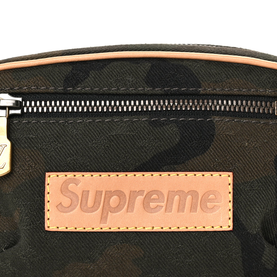 Louis Vuitton X SUPREME Canvas Camouflage Bumbag Image 6