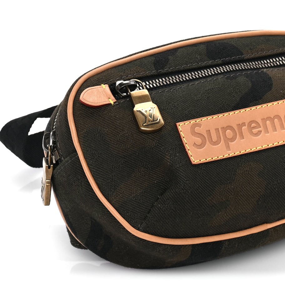 Louis Vuitton X SUPREME Canvas Camouflage Bumbag Image 7
