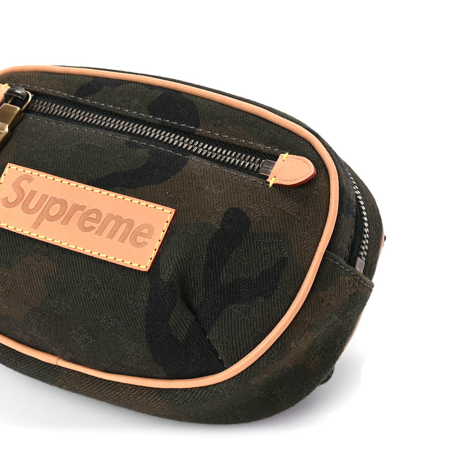 Louis Vuitton X SUPREME Canvas Camouflage Bumbag Image 8