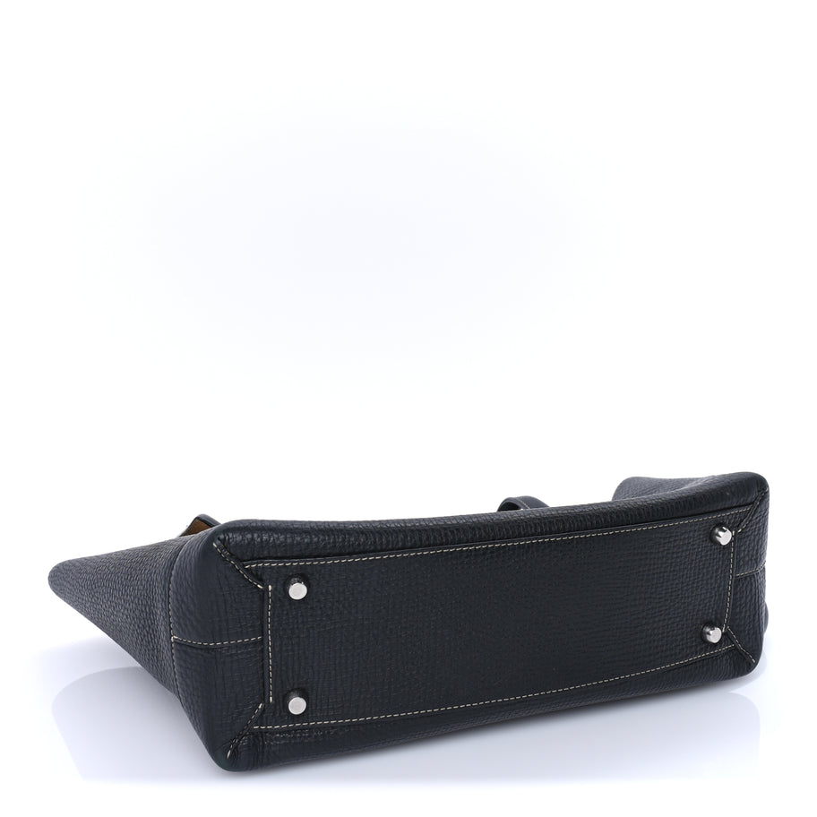 Bottega Veneta Grainy Calfskin Medium Arco Black Black Image 3