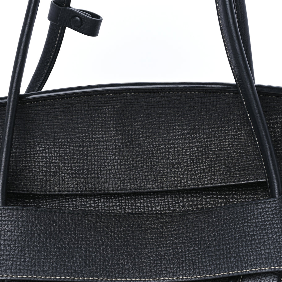 Bottega Veneta Grainy Calfskin Medium Arco Black Black Image 6